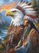 5D Diamond Art Kits for Adults Eagle Indian, Full Drill DIY Rhinestone Embroidery Set Paint with Diamonds Art Animal by Number Kits Cross Stitch Home Wall Craft Decor 12x16 Inch